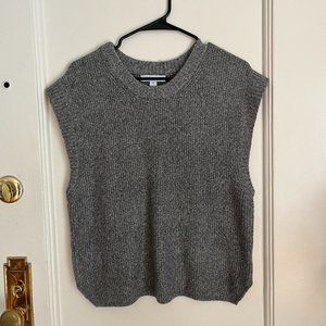 AND NOW THIS Grey Sweater Vest M